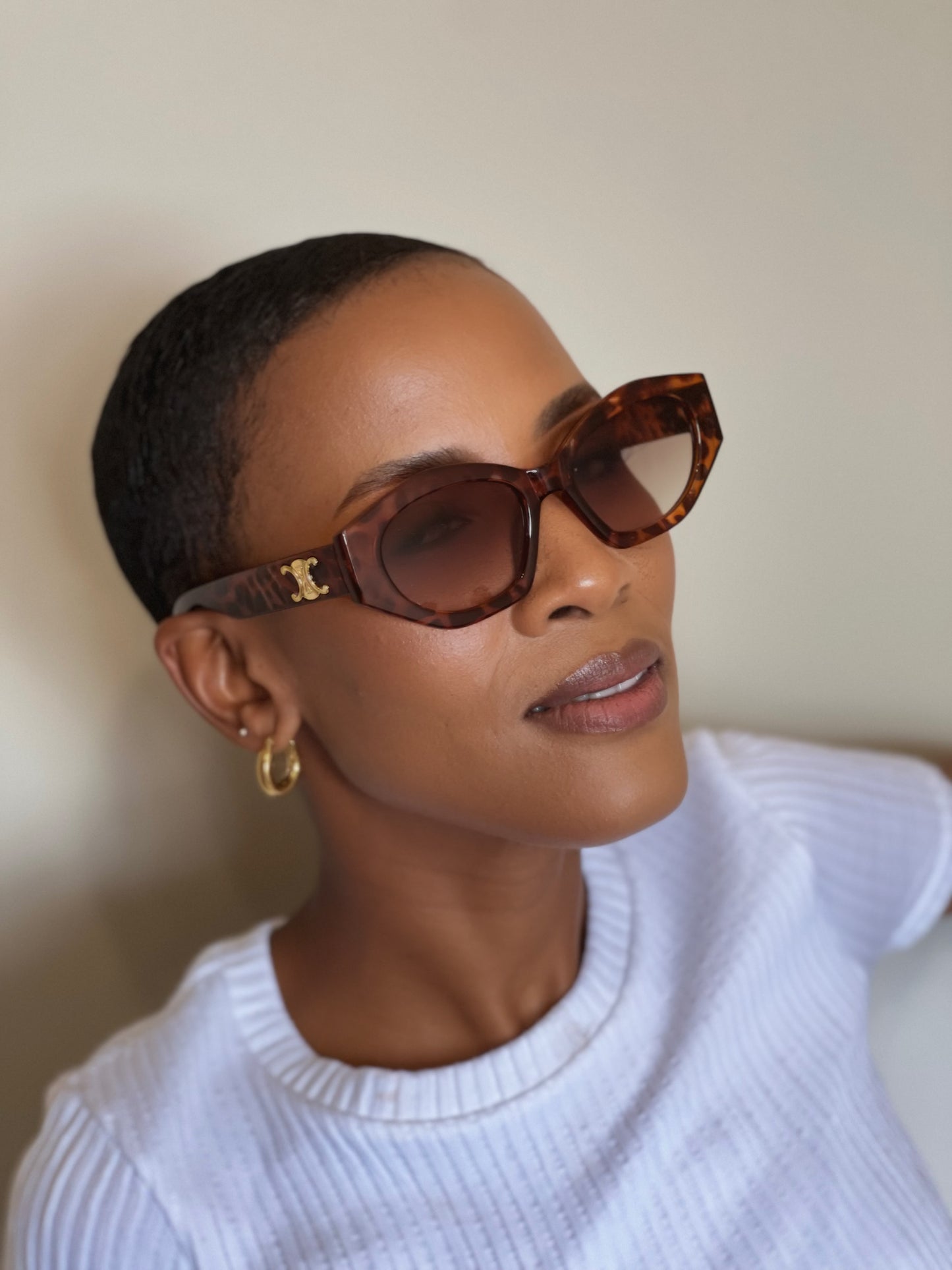 Cat-Eye Acetate Sunglasses